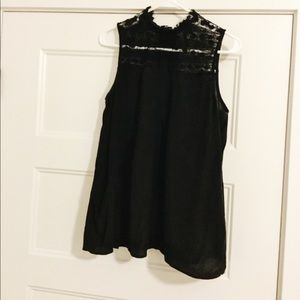 H&M lacey high neck top